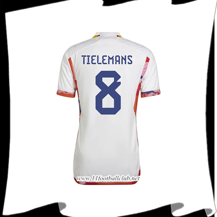 Nouveau Maillot Equipe Foot Belgique TIELEMANS 8 2022 2023 Exterieur